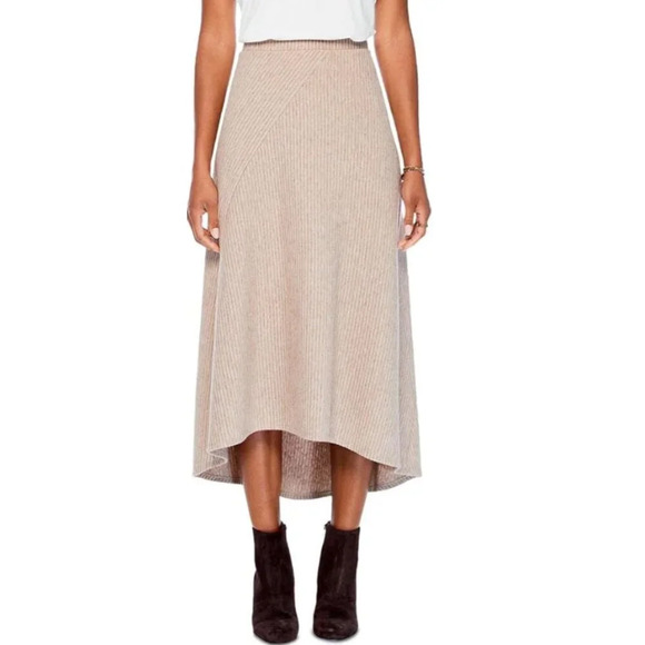 Nic+Zoe Skirt Womens Size Medium Brown Cozy All Day Midi Length Pull On - Picture 1 of 11